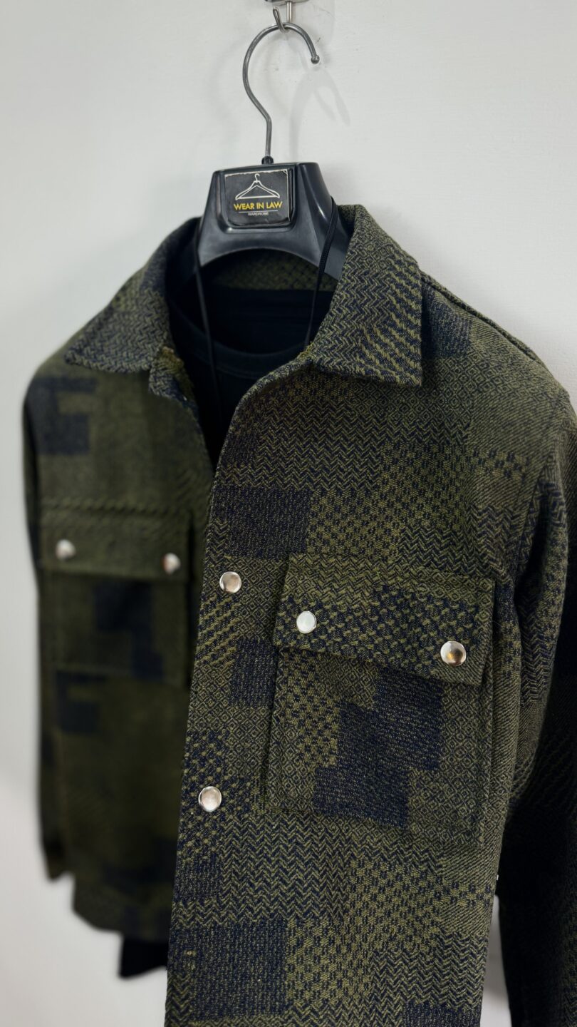 Designer Türkisch olive vool jacket - Image 2