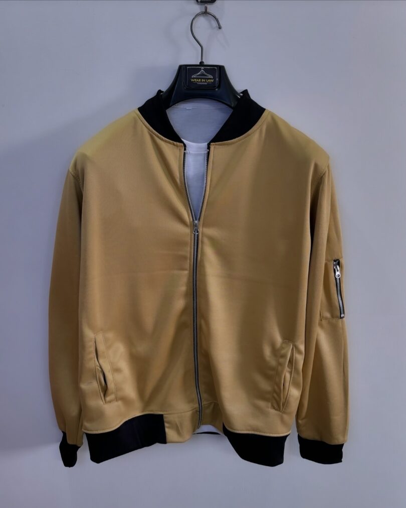 Stylish zipper Bomber jacket - Image 3