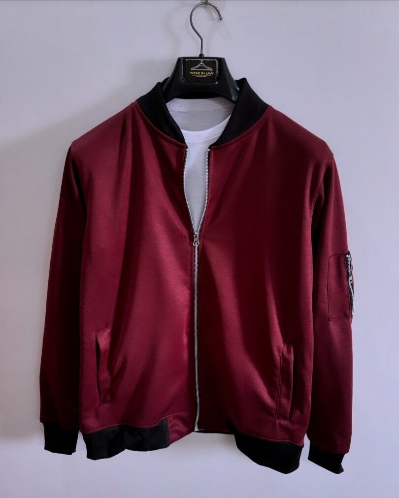 Stylish zipper Bomber jacket - Image 2