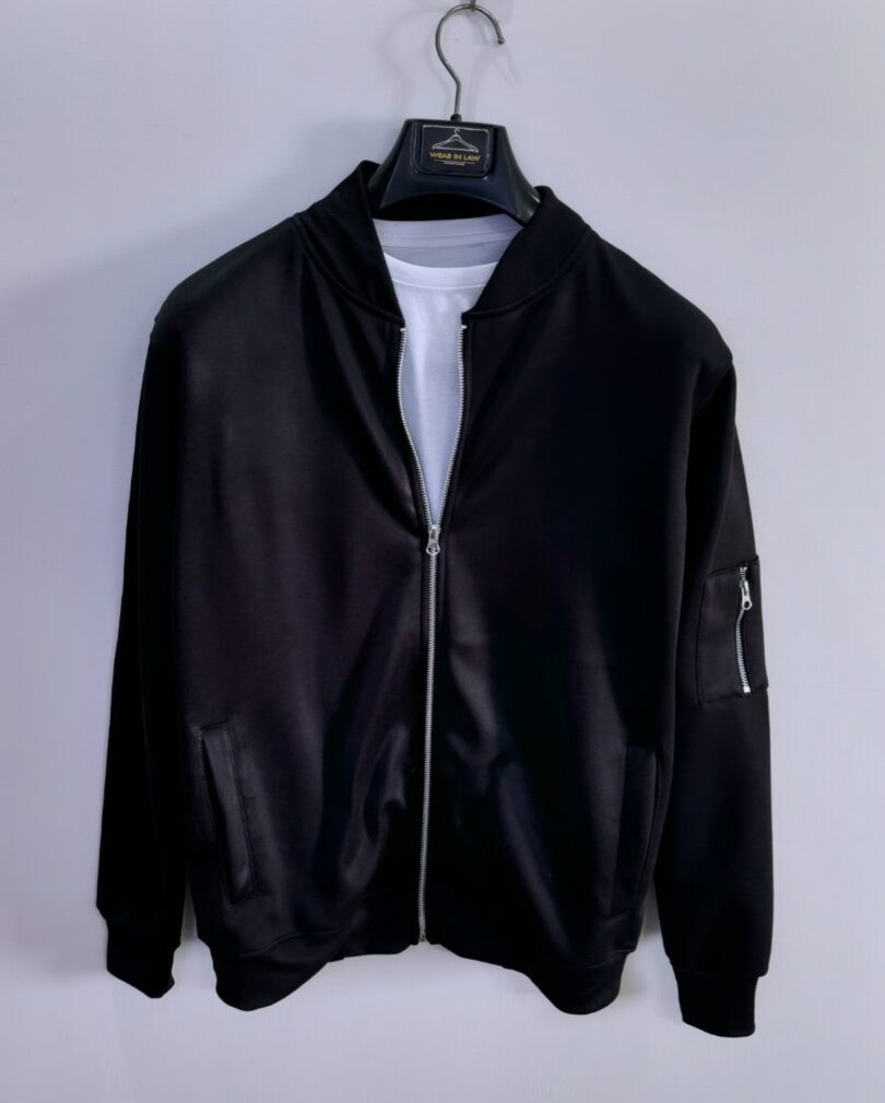 Stylish zipper Bomber jacket