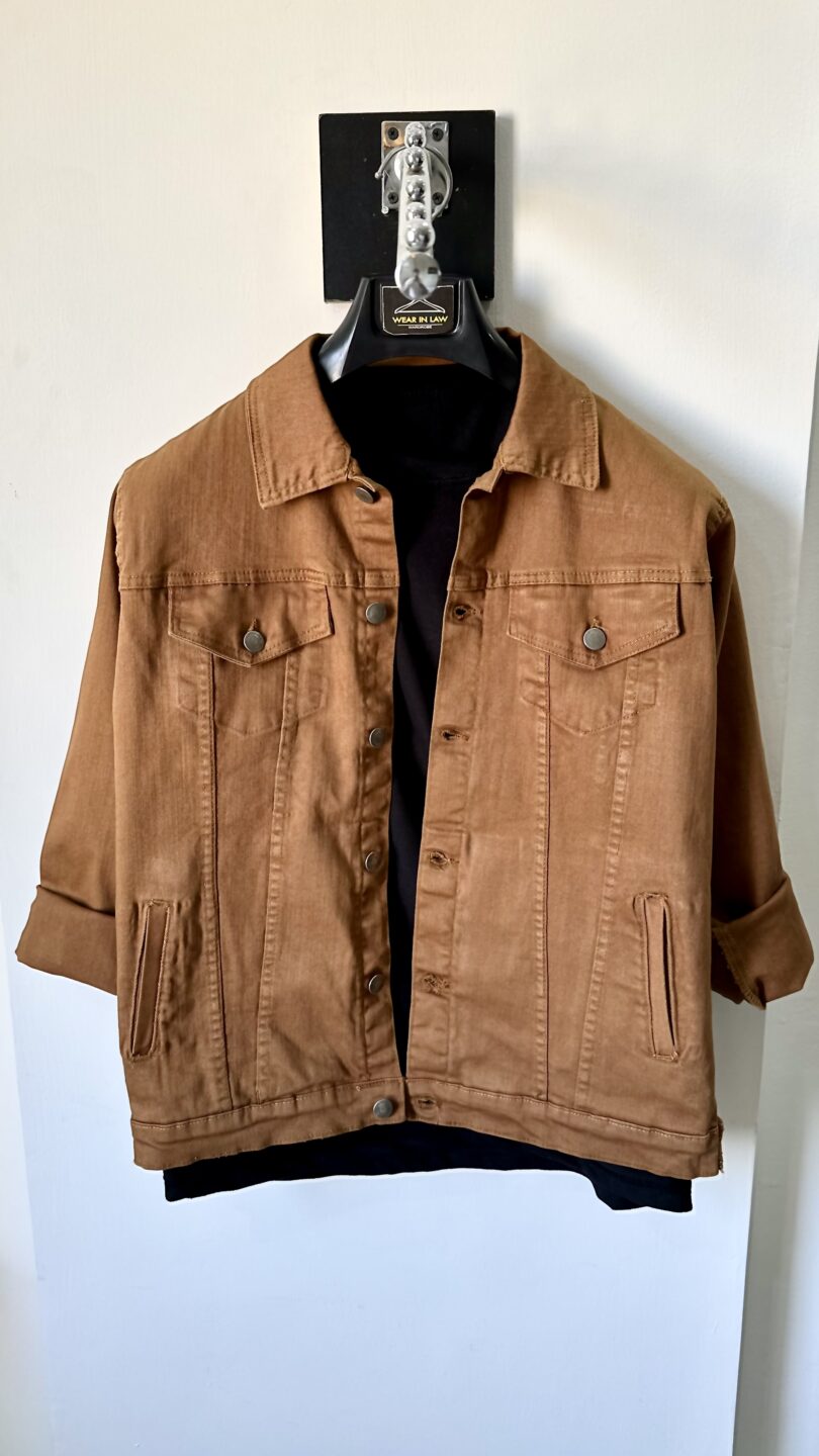 Brown premium denim jacket