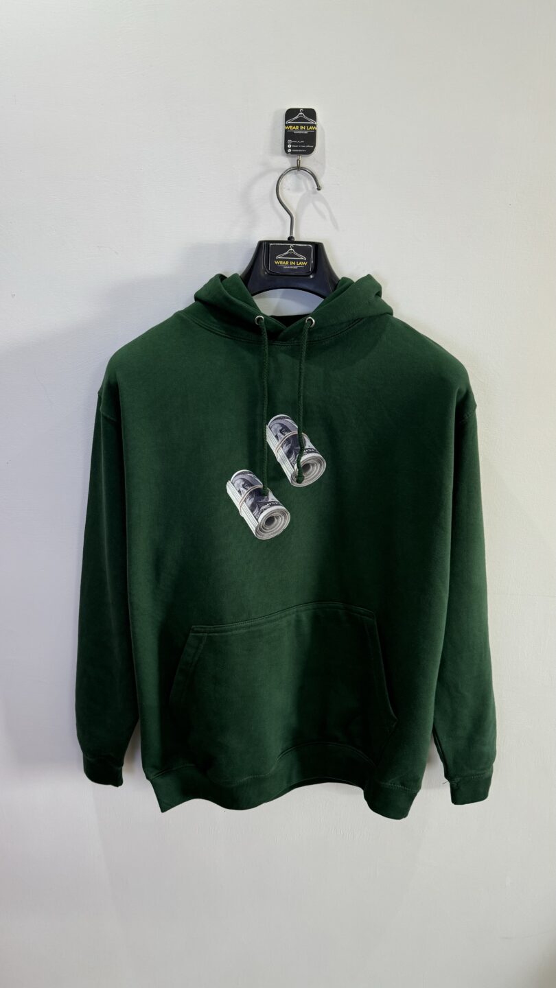 Dollar graphic pullover hoodie - Image 2