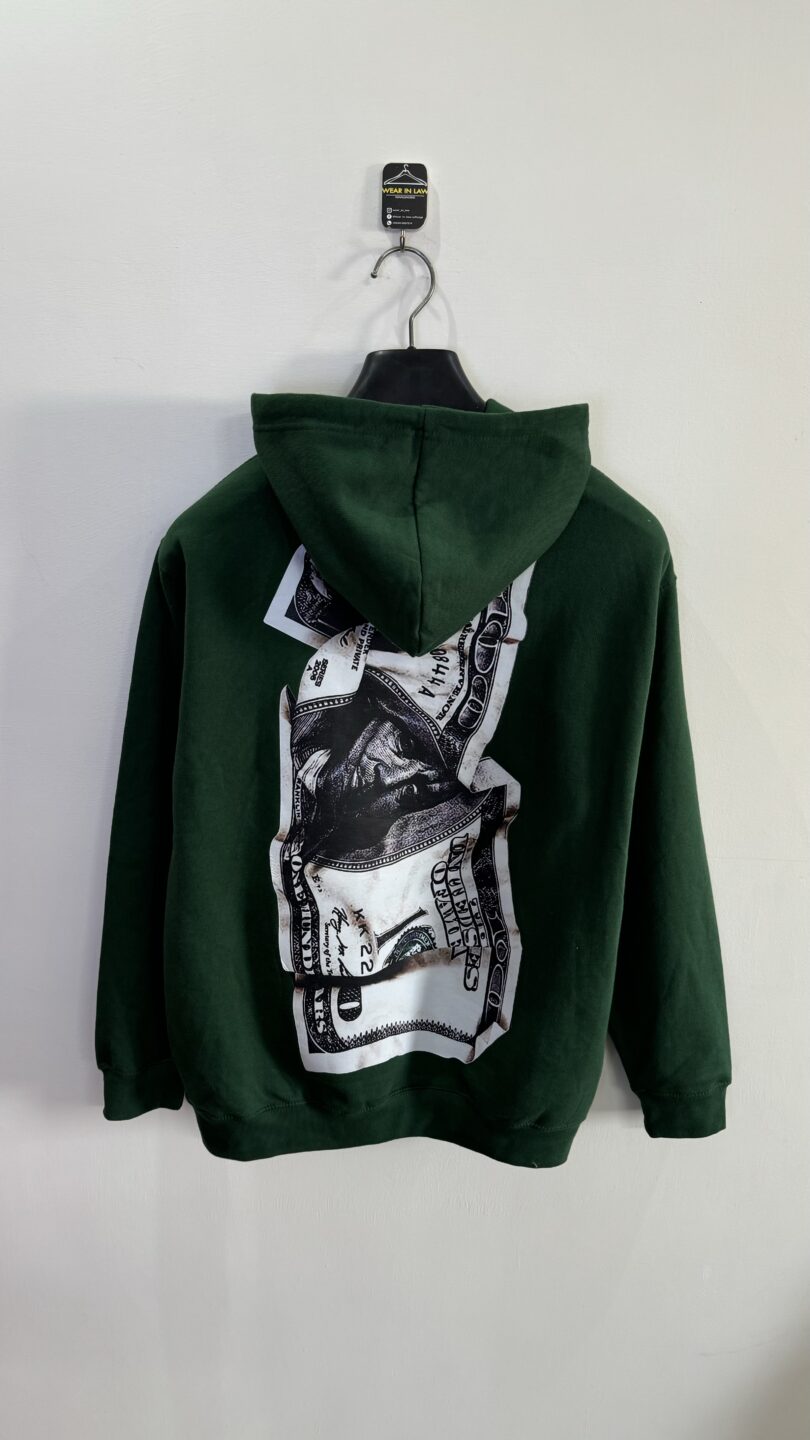 Dollar graphic pullover hoodie