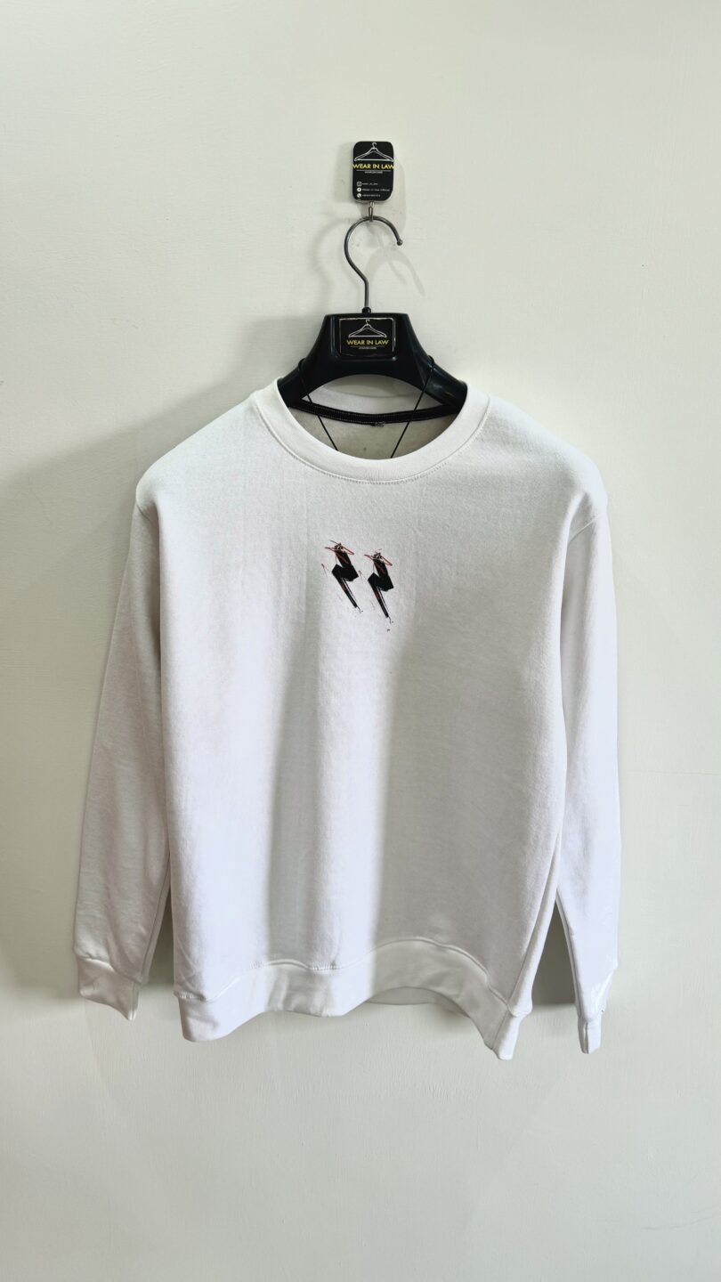 Sufi graphic white sweatshirt - Image 2