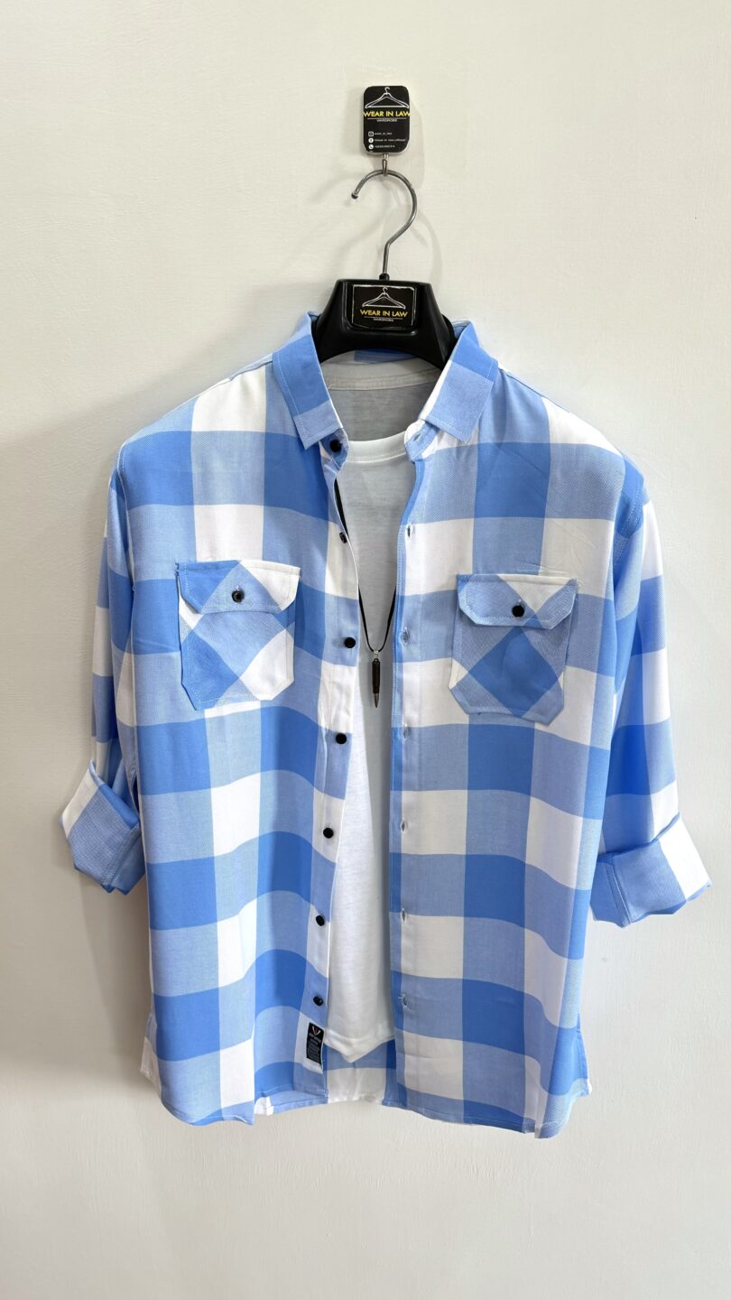 Branson double pocket check shirt